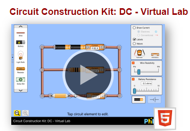 PHET Interactive Simulations: Circuit Construction Kit DC Virtual Lab ...